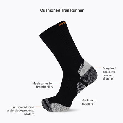 Cushion Trail Runner Tab Sock - Socks | Merrell US